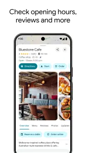 اسکرین‌شات نسخه وب اپلیکیشن (PWA) گوگل مپس - Google Maps