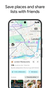 اسکرین‌شات نسخه وب اپلیکیشن (PWA) گوگل مپس - Google Maps