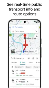 اسکرین‌شات نسخه وب اپلیکیشن (PWA) گوگل مپس - Google Maps